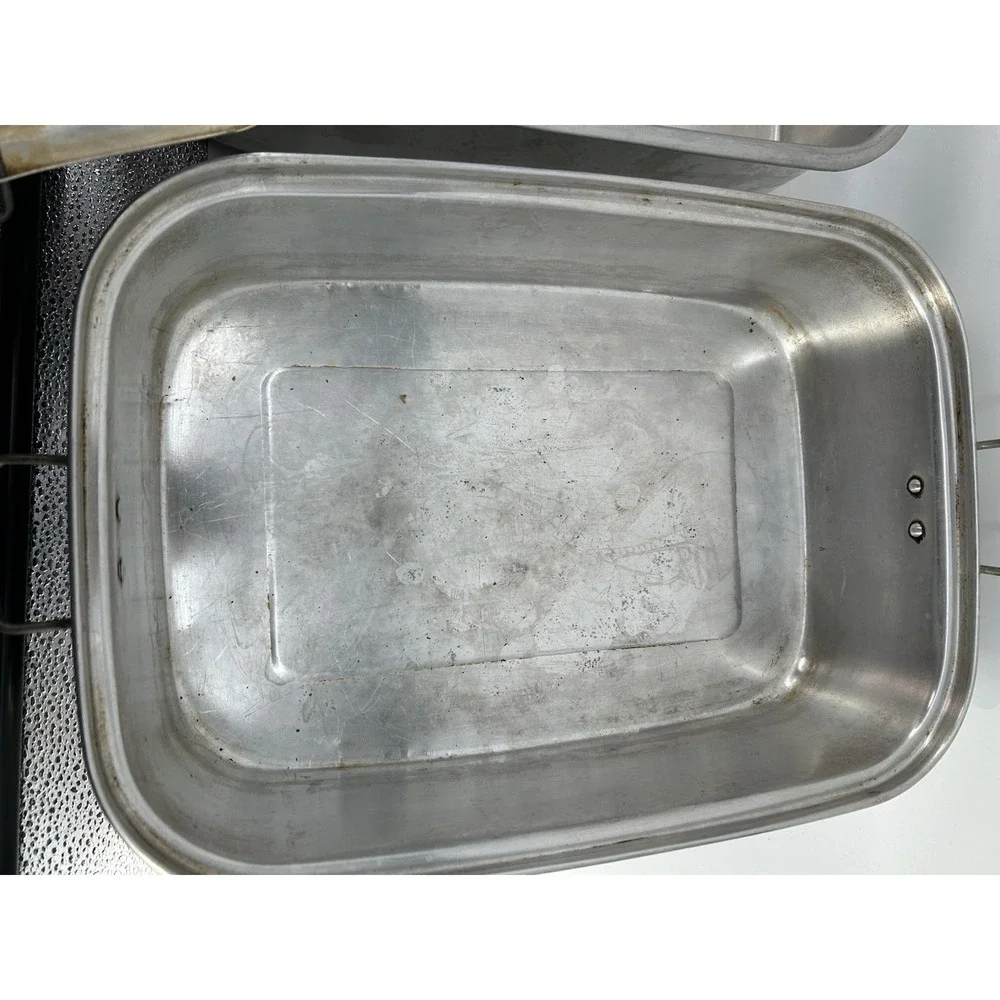 Vintage MIRRO Aluminum Large Covered Roaster Roasting Pan 12